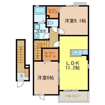 アンソレイユの物件間取画像